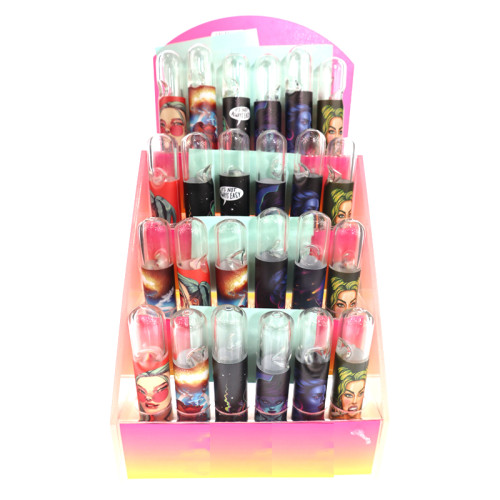 4 INCH BW GLASS ONE HITTER 24CT/DISPLAY - ASSORTED